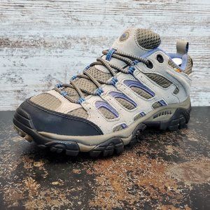 Womens Merrell Moab Hiking Shoes Sz 9 Used VGC J57758 Aluminum Marlin